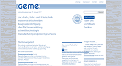 Desktop Screenshot of geme-mesker.de